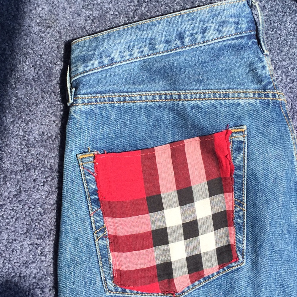 Vintage Levi 501 men custom Jean (Burberry)